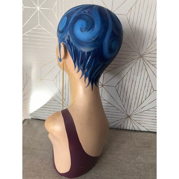 Artisan Handmade Extra long chain layered shoulder duster earrings - 7 inch - Picture 4 of 9